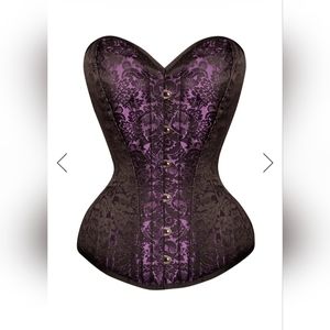 Purple and Black Corset